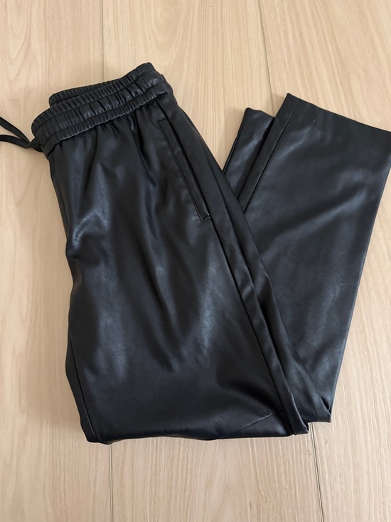 Calvin Klein Pants - Calvin Klein Black Faux Leather Joggers